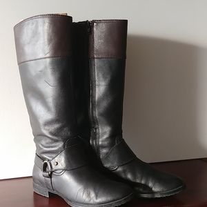 Lauren Ralph Lauren Brown & Black Leather Riding